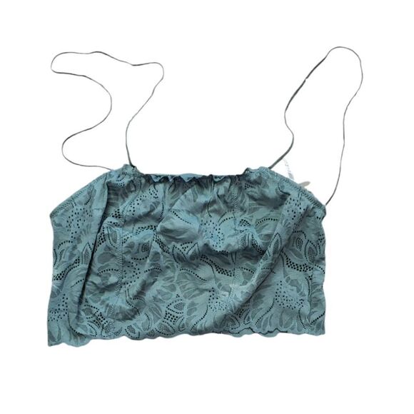 NWT Aerie Sage Green Lace Strappy Bralette - Picture 1 of 5